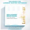 imageLumineux Bamboo Replacement Heads 3 Pack  Exclusive to Lumineux Sonic Electric Toothbrush  Soft Bristle Bamboo Heads  Made with Eco Loving Renewable Bamboo