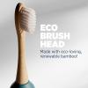 imageLumineux Sonic Electric Toothbrush for Adults  Bamboo Heads Deep Ocean Blue Includes 2 Super Soft Bristle Bamboo Tooth Brush Heads Charging Station ampamp USB Charge Cord  RechargeableDeep Ocean Blue