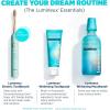 imageLumineux Sonic Electric Toothbrush for Adults  Bamboo Heads Deep Ocean Blue Includes 2 Super Soft Bristle Bamboo Tooth Brush Heads Charging Station ampamp USB Charge Cord  RechargeablePink