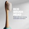 imageLumineux Sonic Electric Toothbrush for Adults  Bamboo Heads Deep Ocean Blue Includes 2 Super Soft Bristle Bamboo Tooth Brush Heads Charging Station ampamp USB Charge Cord  RechargeableLight Blue