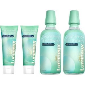 imageLumineux Complete Care Kit  Fresh Breath in 14 Days  Fluoride Free NO Alcohol Artificial Colors SLS Free Dentist Formulated Includes 2X Mouthwash ampamp Toothpaste