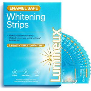 imageLumineux Teeth Whitening Strips 9 Treatments  Peroxide Free  Enamel Safe for Whiter Teeth  Whitening Without The Sensitivity  Dentist Formulated  Sensitivity Free42 Count Pack of 1