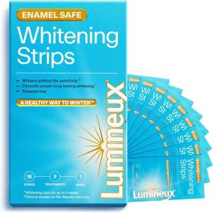 imageLumineux Teeth Whitening Strips 9 Treatments  Peroxide Free  Enamel Safe for Whiter Teeth  Whitening Without The Sensitivity  Dentist Formulated  Sensitivity Free18 Count Pack of 1