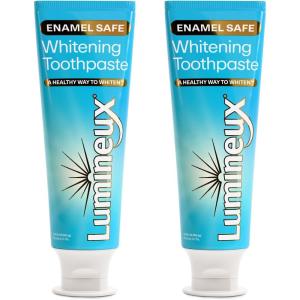 imageLumineux Teeth Whitening Toothpaste 2 Pack Peroxide Free Enamel Safe for Sensitive Whiter Teeth Fluoride Free No Alcohol Artificial Colors SLS Free Dentist Formulated  375 Oz