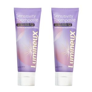 imageLumineux Sensitivity Toothpaste 2 Pack  for Sensitive Teeth  Fluoride Free NO Artificial Colors SLS Free Dentist Formulated  375 OzMint