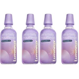 image:imageLumineux Sensitivity Mouthwash 16 Oz 2 Pack  for Sensitive Teeth  Fluoride Free No Alcohol Artificial Colors SLS Free Dentist Formulated8 Fl Oz Pack of 4